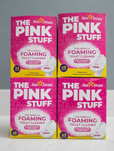 The Pink Stuff Foaming Toilet Cleaner Sachet Bathroom Cleaning Powder - (Pack of 6) 50g Each