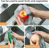 Durable Wire Dish Washing Cleaning Cloth – Heavy-Duty Scrubbing Rugs for Kitchen Dishes, Utensils & Cookware - Pack Of 10