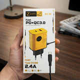 Zarin AZ-51 Fast Charger PD + QC 3.0 Type C + USB