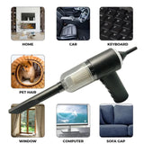 3-in-1 Portable Vacuum Cleaner, Duster & Air Blower | Wireless Handheld Cleaning for Car & Home