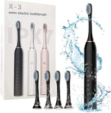 X-3 Sonic Electric Toothbrush with Replacement Heads