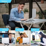 Laptop Plastic Stand Simple adjustable portable laptop stand folding abs (Random Color)