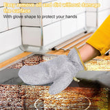 Title: Heavy-Duty Silver Heat-Resistant Oven Mitts – Professional Grade Kitchen Safety (Pair)