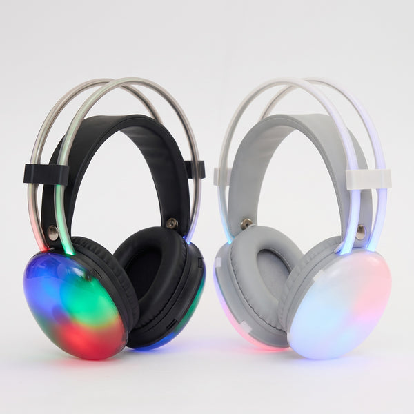 Glowing LED RGB Wireless Bluetooth Headphones | Random Color
