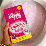 The Pink Stuff Foaming Toilet Cleaner Sachet Bathroom Cleaning Powder - (Pack of 6) 50g Each