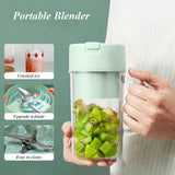 Crusher Juicer 2-in-1 Mini Portable Blender | USB Rechargeable | 6-Blade High-Speed Juicer | Random Color