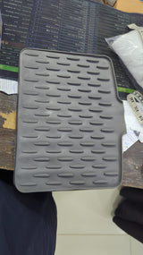 Sink Mat Black Durable Non Slip Design Protects Sink Surface Prevents Scratches And Keeps Kitchen Clean Size 26x32cm