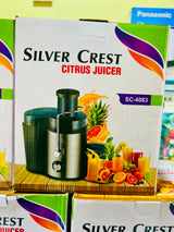 Silver Crest Fruit Juicer With Two Speed Settings I And II For Efficient Juicing Of Various Fruits And Durable Daily Home Use Design