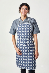 12 Pcs Classic Professional Parachute Cloth Kitchen Apron with Pocket & Contrast Piping (23" x 35") | Random Color