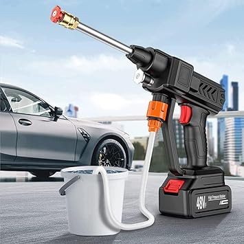 48V Cordless Portable High-Pressure Cleaning Gun Single Battery