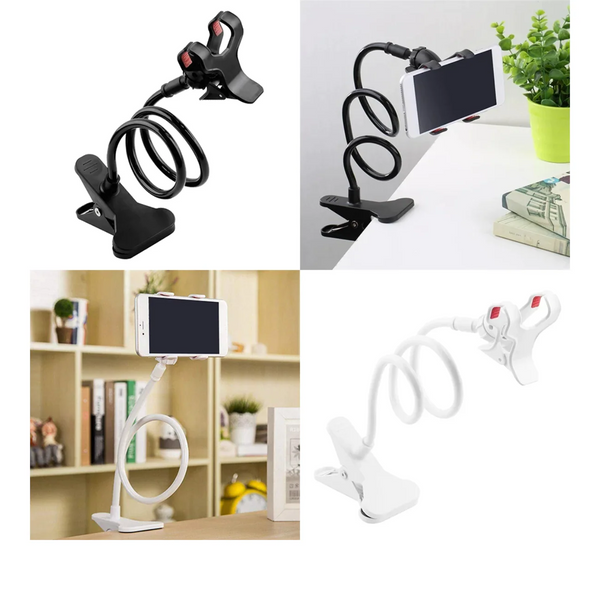 Flexible Gooseneck Phone Holder - 360 Rotation | Random Color