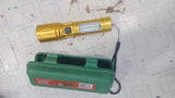 Rechargeable Golden LED Flashlight with COB Side Light & Storage Box