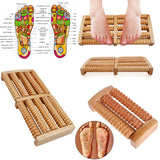 Wooden Roller Massager | Durable Natural Wood Design For Relaxation Stress Relief And Improved Blood Circulation