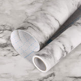 Self-Adhesive Kitchen Marble Sheet Waterproof Heat Resistant Wall Countertop Sticker For Bathroom Living Room(random colour)