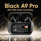A9 Pro Wireless Earbuds with LED Display Case - Black