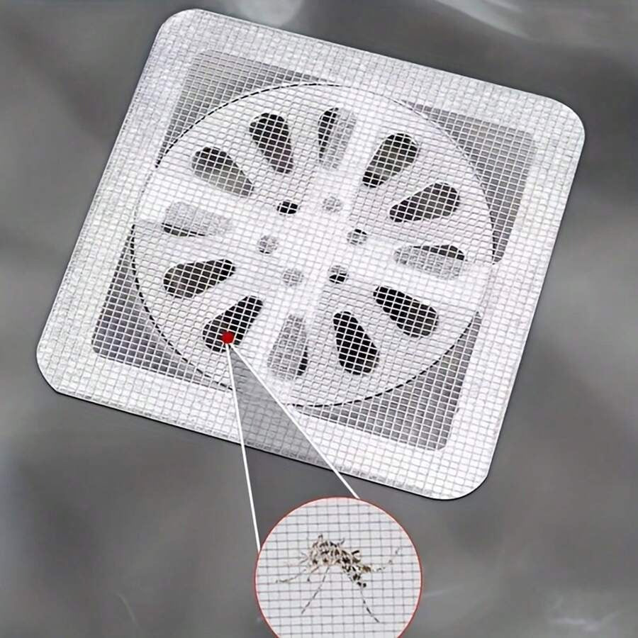 Pack of 10 - Multifunctional Sticker Drainer Net for bathroom, kitchen etc | Window Screen Repair Patches|