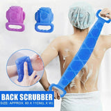 Pack of 2 Silicone Back Scrubber Bath Belts – Double-Sided Exfoliating Body Scrubbers for Gentle, Deep Cleansing & Smooth Skin