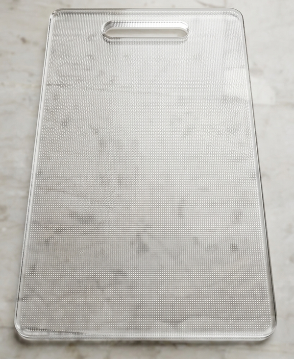 Premium Acrylic Cutting Board – Durable Transparent Kitchen Chopping Board for Vegetables, Fruits & Meat - 6 mm / 11.75inch / 8.50inch