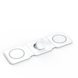 3-in-1 Foldable Magnetic Wireless Charger 15W Charging Station for iPhone Apple Watch and AirPods