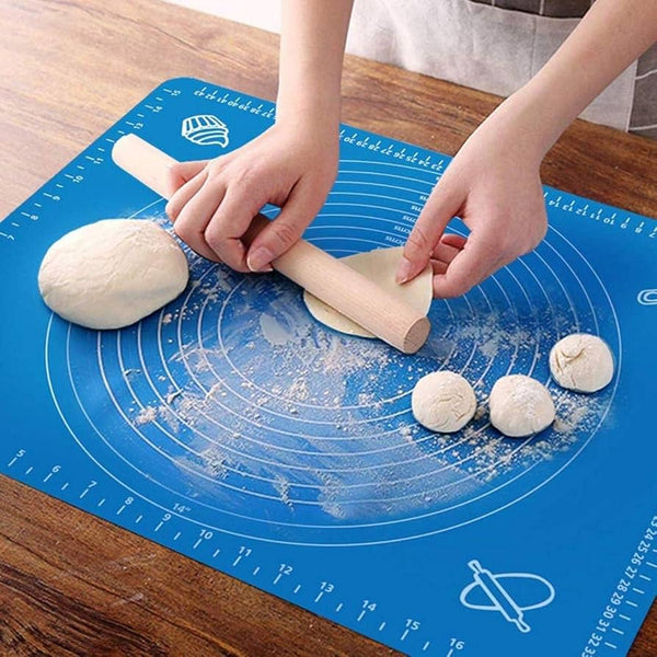 Silicone Roti Mat | Large Size 50x40cm Silicon Roti Mat For Kitchen | Non-stick Baking Mat Kneading Dough Pad (Random Color)