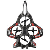 Premium RC Fighter Plane 2.4 GHz | Remote Control Foam Airplane Toy with Lights & 3D Stunt Glider