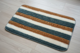 Versatile Absorbent Mat – 25"x16" Ultra-Soft Microfiber Quick-Dry Mat with Non-Slip Backing for Bathroom, Kitchen, and Living Spaces ( Random Design)