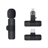 K9 Wireless Lavalier Microphone | Plug & Play Type-C & iOS Mic with Noise Reduction