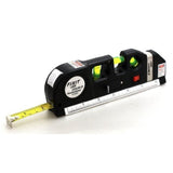Laser Level Pro3 Multipurpose Tool | Vertical, Cross Line & Measuring Tape with Rulers