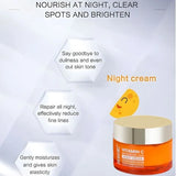 Dr. Rashel Vitamin C Brightening & Anti-Aging NIGHT Cream | Deep Repair & Skin Renewal Moisturizer (50 g) | Imported