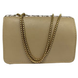 Beige | Dior Oblique Canvas & Leather Flap Clutch | Luxury Designer Handbag for Women