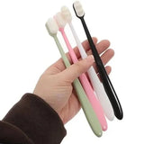 Nano Toothbrush with Travel Case | Ultra Soft Micro-Nano Bristles | For Sensitive Gums, Adults & Kids | Black