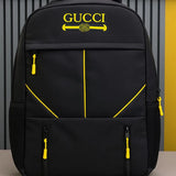 Multi-Functional Travel Backpack | Business Daypack with Laptop Compartment | Black & Yellow