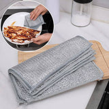 (Pack Of 10) Dish washing Cleaning cloth | Wire Dish washing Rugs for Kitchen Dishes