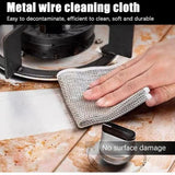 (Pack Of 10) Dish washing Cleaning cloth | Wire Dish washing Rugs for Kitchen Dishes