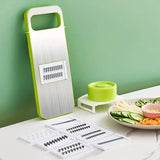 5in1 Vegetable Cutter | Multifunctional Stainless Steel Vegetable Cutter & Slicer | 5-in-1 Kitchen Tool - 12 Inch | Vegetable Cutter Peeler Slicer Dicer Grater