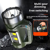 Solar Searchlight flashlight rechargeable heavyduty original flashlight waterproof Search light long range Handheld Flashlight Spotlight Portable Lantern cob light led flashlight heavy duty torch light powerful japan original emergency light torchlig