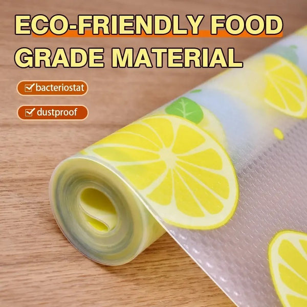 Waterproof Kitchen Mat Shelf Liner 45×150 | Easy To Clean, Oil Proof, Anti Slip Multipurpose Drawer And Shelf Cover (Random Color)