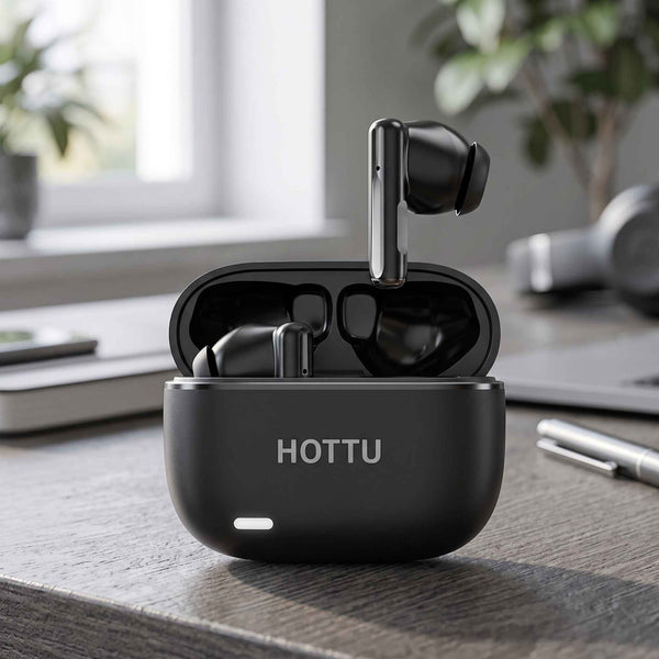HOTTU TS04 True Wireless Earbuds – Bluetooth 5.1, 20H Playtime & Hi-Fi Stereo Sound