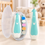 Premium 6-in-1 Baby Electric Nail Trimmer Kit – Safe, Silent & Gentle Automatic Nail Clipper for Newborns, Toddlers & Adults (Random Color)