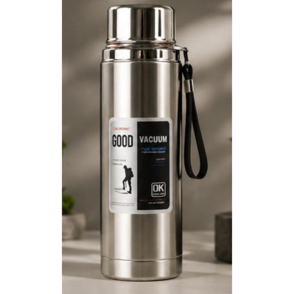 Premium 800ml/1000ml Stainless Steel Water Bottle – Leakproof Insulated Water Flask (Random Color) - 1000ml