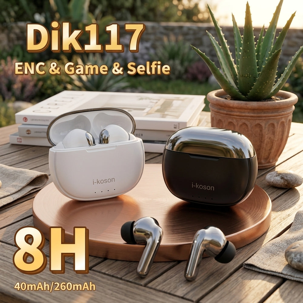 i-KOSON DIK117 Wireless Earbuds - Black