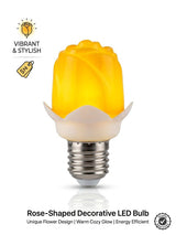 Decorative Rose-Shaped LED Light Bulbs Random Color