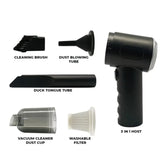 3-in-1 Portable Vacuum Cleaner, Duster & Air Blower | Wireless Handheld Cleaning for Car & Home