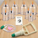 Premium 10-Piece Hijama Cupping Therapy Kit – Professional Vacuum Suction Cups Set for Wet & Dry Cupping, Body Massage & Home Therapy