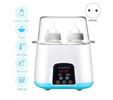 2-in-1 Double Baby Bottle Warmer & Steam Sterilizer with Digital Display and Remote Control