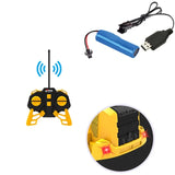 6 Channel Remote Control Bulldozer 1:24 Scale Construction Vehicle Toy