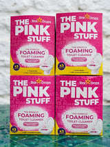 The Pink Stuff Foaming Toilet Cleaner Sachet Bathroom Cleaning Powder - (Pack of 6) 50g Each