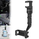 360° Rearview Mirror Car Phone Holder