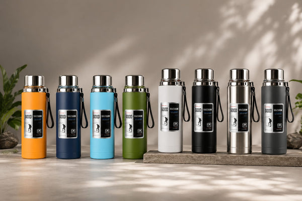 Double Wall Stainless Steel Water Bottle – Vacuum Insulated Thermal Flask | 24H Cold & 12H Hot | Leakproof Design - 1000ml