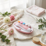 Premium 6-in-1 Baby Electric Nail Trimmer Kit – Safe, Silent & Gentle Automatic Nail Clipper for Newborns, Toddlers & Adults (Random Color)